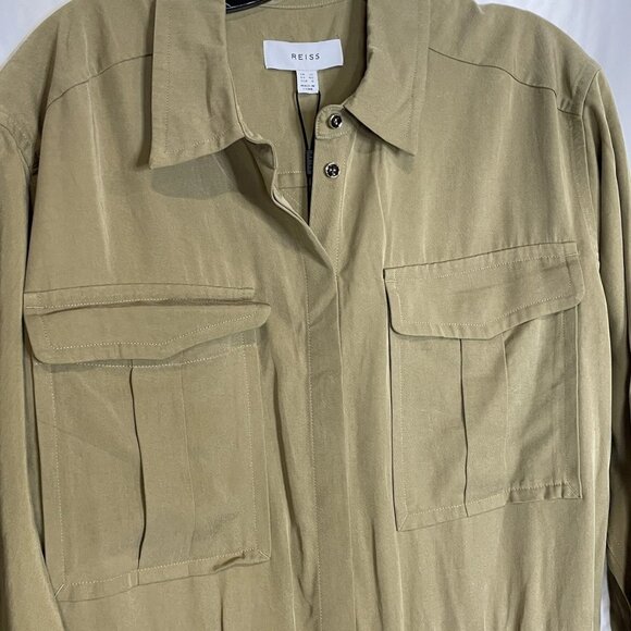 Reiss “Liliana” Long Sleeve Wide-Leg Jumpsuit – Size 8 - Picture 4 of 7